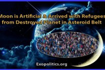 Měsíc je umělého původu a přišel s uprchlíky ze zničené planety z pásu asteroidů