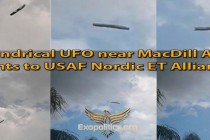 Válcové UFO blízko letecké základny MacDill poukazuje na Alianci Nordiků a letectva USA